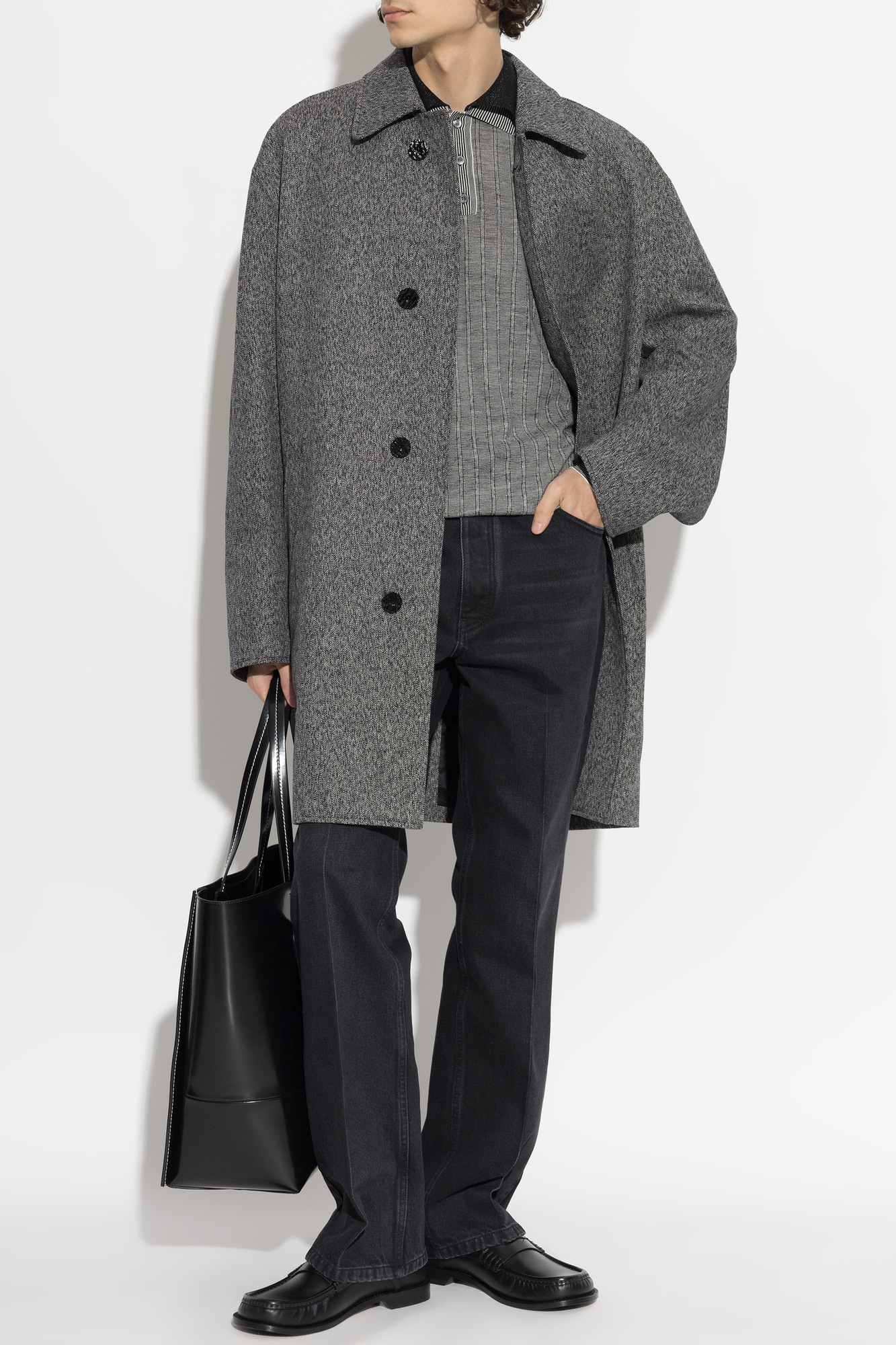 Grey Single-Vent Coat Marni - Vitkac AS